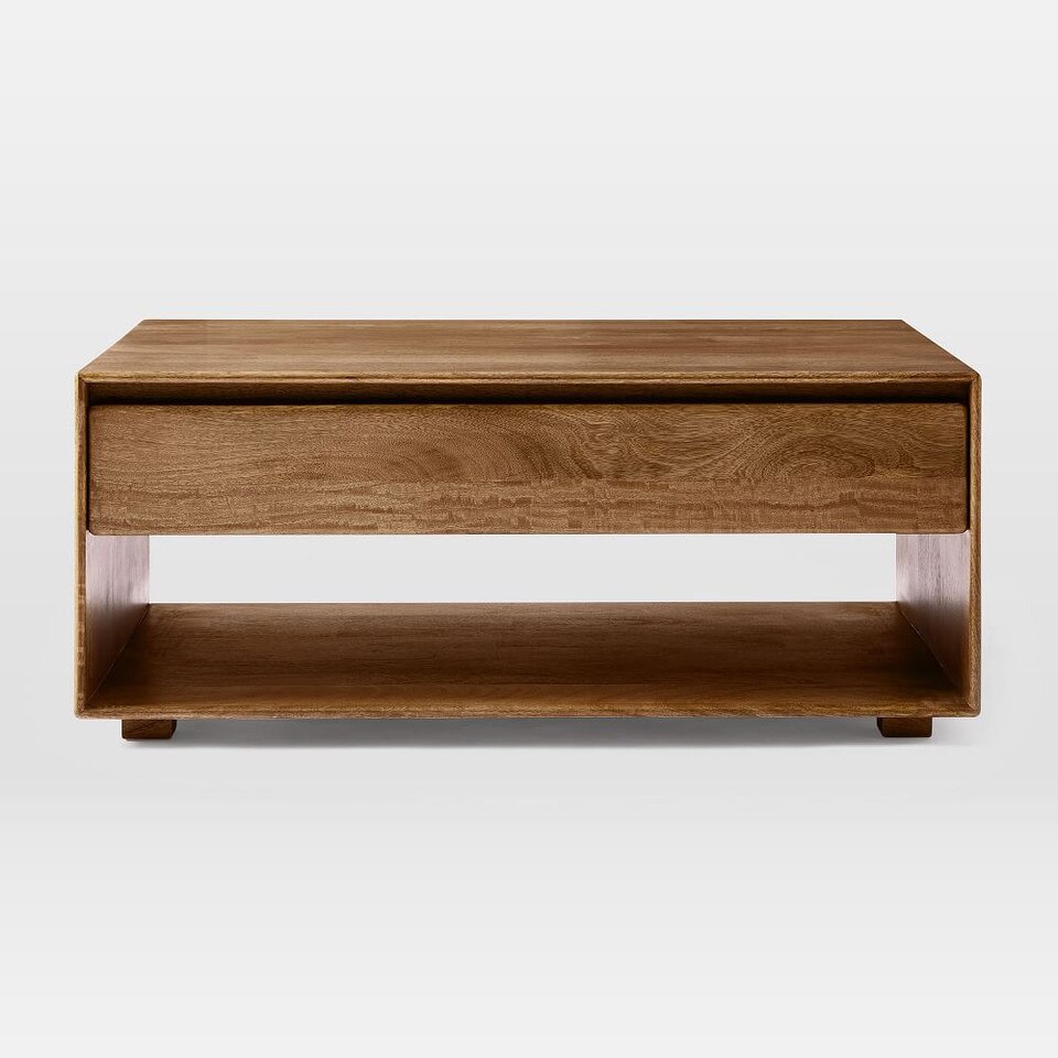 Anton Solid Wood Storage Coffee Table West Elm UK